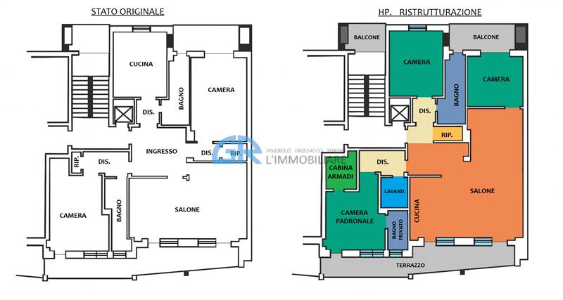 IPOTESI RUSTRUTTURAZIONE - 3 CAMERE LETTO