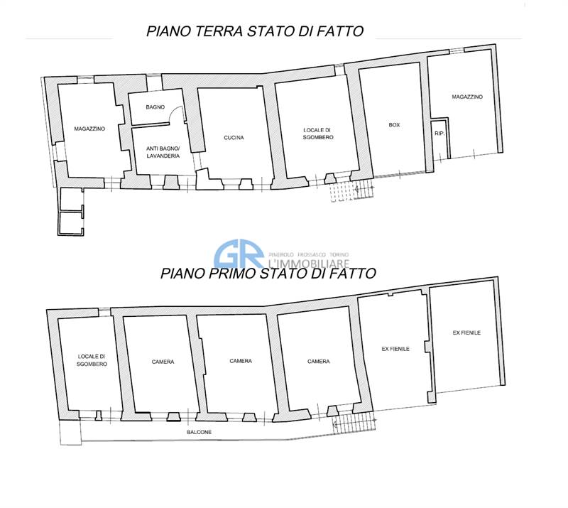 PLANIMETRIA STATO DI FATTO - FABBRICATO PRINCIPALE
